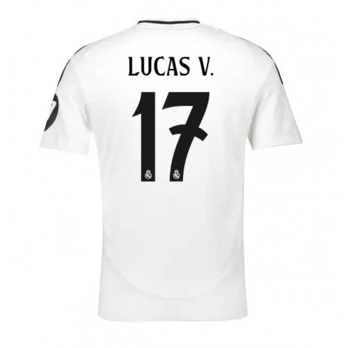 Fotballdrakt Herre Real Madrid Lucas Vazquez #17 Hjemmedrakt 2024-25 Kortermet